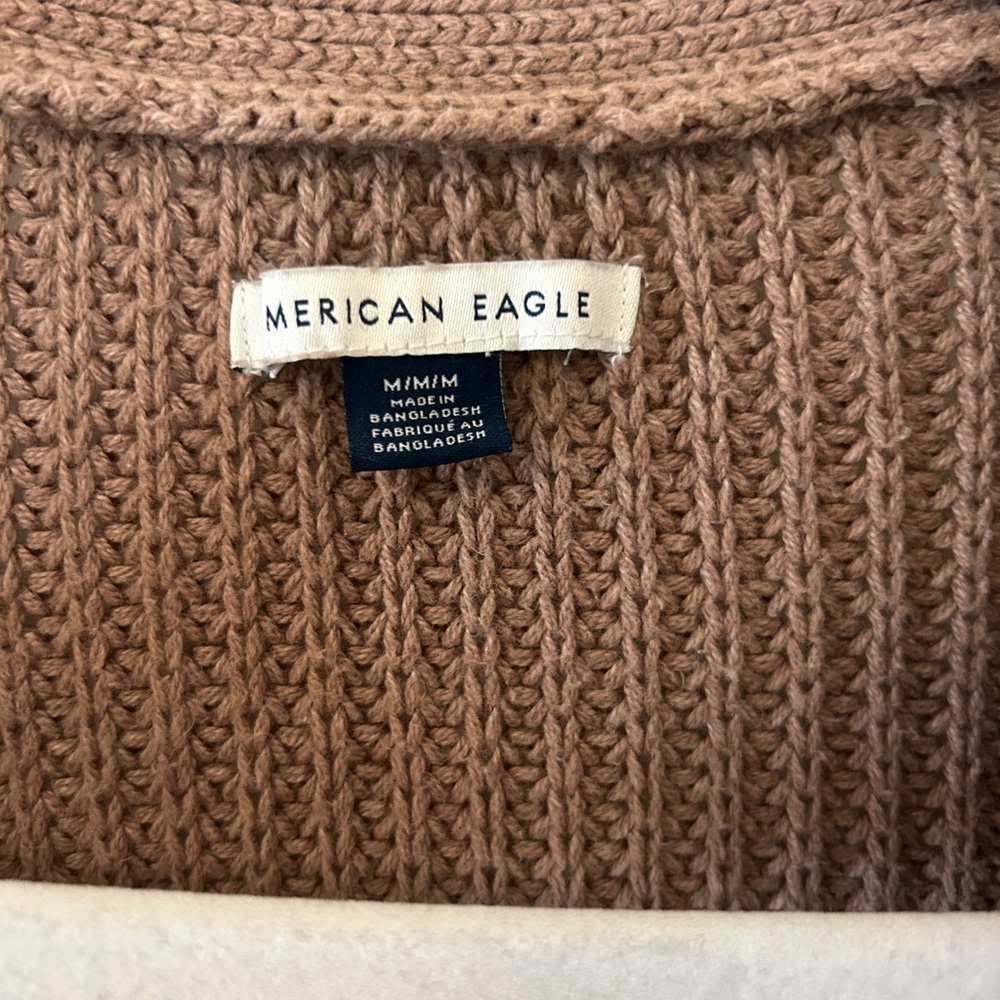 American Eagle Outfitters Tan Knit Cardigan - Picture 2 of 4